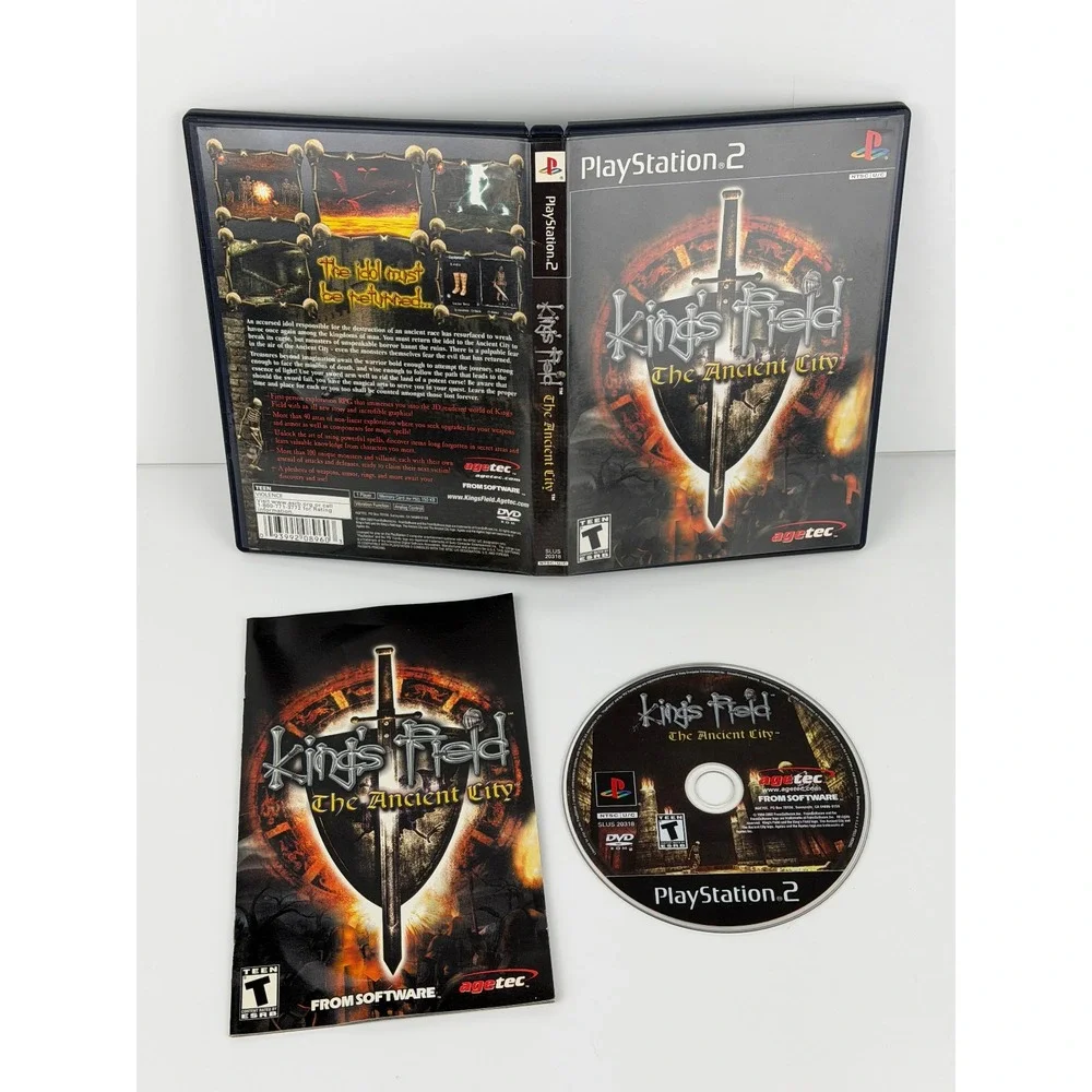 King's Field The Ancient City PlayStation 2 PS2 Game CIB Complete Excellent